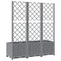 Jardinera con enrejado PP gris claro 120x40x136 cm de vidaXL, Maceteros y jardineras - Ref: Foro24-153274, Precio: 153,37 €, ...