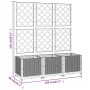 Jardinera con enrejado PP gris claro 120x40x136 cm de vidaXL, Maceteros y jardineras - Ref: Foro24-153274, Precio: 130,12 €, ...