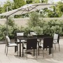 Set de comedor de jardín 7 pzas y cojines ratán sintético negro en Conjuntos de jardín | Comprar online en Foru.es