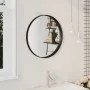 Espejo de pared negro 50 cm de vidaXL, Espejos - Ref: Foro24-322294, Precio: 48,39 €, Descuento: %