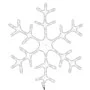 Figura de Navidad copo de nieve 144 LEDs blanco cálido 59x59 cm de vidaXL, Luces de Navidad - Ref: Foro24-343295, Precio: 40,...