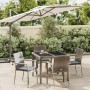 Set comedor de jardín 5 piezas con cojines ratán sintético gris en Conjuntos de jardín | Comprar online en Foru.es
