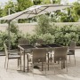 Set comedor jardín 7 pzas y cojines ratán sintético gris en Conjuntos de jardín | Comprar online en Foru.es