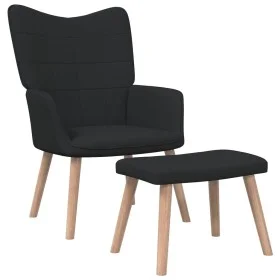 Relaxation armchair with black fabric footrest by vidaXL, Armchairs - Ref: Foro24-327936, Price: 135,28 €, Discount: %