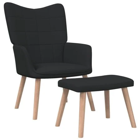 Relaxation armchair with black fabric footrest by vidaXL, Armchairs - Ref: Foro24-327936, Price: 135,28 €, Discount: %