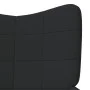 Sillón de relax con reposapiés tela negro de vidaXL, Sillones - Ref: Foro24-327936, Precio: 135,28 €, Descuento: %