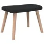 Relaxation armchair with black fabric footrest by vidaXL, Armchairs - Ref: Foro24-327936, Price: 135,28 €, Discount: %