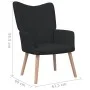 Relaxation armchair with black fabric footrest by vidaXL, Armchairs - Ref: Foro24-327936, Price: 135,28 €, Discount: %