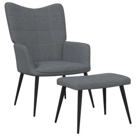 Relaxsessel mit dunkelgrauem Stoffhocker von vidaXL, Sessel - Ref: Foro24-327953, Preis: 122,11 €, Rabatt: %
