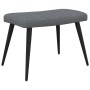 Sillón de relax con taburete tela gris oscuro de vidaXL, Sillones - Ref: Foro24-327953, Precio: 124,05 €, Descuento: %