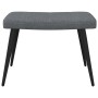 Sillón de relax con taburete tela gris oscuro de vidaXL, Sillones - Ref: Foro24-327953, Precio: 124,05 €, Descuento: %