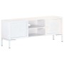 Mueble para TV de madera maciza de mango blanco 115x30x46 cm de vidaXL, Muebles TV - Ref: Foro24-323580, Precio: 106,64 €, De...