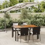 Set de muebles jardín 5 pzas con cojines ratán sintético negro en Conjuntos de jardín | Comprar online en Foru.es
