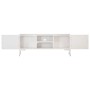 Mueble para TV de madera maciza de mango blanco 115x30x46 cm de vidaXL, Muebles TV - Ref: Foro24-323580, Precio: 106,64 €, De...