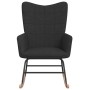 Silla mecedora de tela negra de vidaXL, Mecedoras - Ref: Foro24-328013, Precio: 122,94 €, Descuento: %