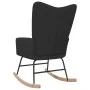 Black fabric rocking chair by vidaXL, Rocking chairs - Ref: Foro24-328013, Price: 121,21 €, Discount: %