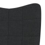 Silla mecedora de tela negra de vidaXL, Mecedoras - Ref: Foro24-328013, Precio: 122,94 €, Descuento: %
