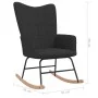 Black fabric rocking chair by vidaXL, Rocking chairs - Ref: Foro24-328013, Price: 121,21 €, Discount: %
