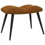 Silla de relajación con reposapiés terciopelo marrón de vidaXL, Sillones - Ref: Foro24-328092, Precio: 146,12 €, Descuento: %