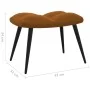 Silla de relajación con reposapiés terciopelo marrón de vidaXL, Sillones - Ref: Foro24-328092, Precio: 146,12 €, Descuento: %