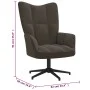 Sillón de relax de terciopelo gris oscuro de vidaXL, Sillones - Ref: Foro24-328096, Precio: 135,71 €, Descuento: %