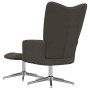 Silla de relajación con taburete terciopelo gris oscuro de vidaXL, Sillones - Ref: Foro24-328129, Precio: 152,74 €, Descuento: %