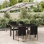 Set de muebles jardín 5 pzas con cojines ratán sintético negro en Conjuntos de jardín | Comprar online en Foru.es