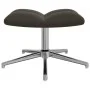 Silla de relajación con taburete terciopelo gris oscuro de vidaXL, Sillones - Ref: Foro24-328129, Precio: 152,08 €, Descuento: %