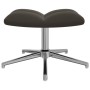 Silla de relajación con taburete terciopelo gris oscuro de vidaXL, Sillones - Ref: Foro24-328129, Precio: 152,74 €, Descuento: %