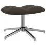 Silla de relajación con taburete terciopelo gris oscuro de vidaXL, Sillones - Ref: Foro24-328129, Precio: 152,08 €, Descuento: %