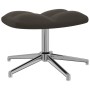 Silla de relajación con taburete terciopelo gris oscuro de vidaXL, Sillones - Ref: Foro24-328129, Precio: 152,74 €, Descuento: %