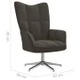 Silla de relajación con taburete terciopelo gris oscuro de vidaXL, Sillones - Ref: Foro24-328129, Precio: 152,08 €, Descuento: %