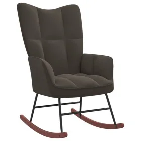 Dark Gray Velvet Rocking Chair by vidaXL, Rocking chairs - Ref: Foro24-328140, Price: 117,94 €, Discount: %