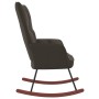 Silla mecedora de terciopelo gris oscuro de vidaXL, Mecedoras - Ref: Foro24-328140, Precio: 119,94 €, Descuento: %