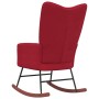 Silla mecedora de terciopelo rojo vino tinto de vidaXL, Mecedoras - Ref: Foro24-328144, Precio: 119,15 €, Descuento: %