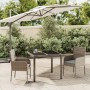 Set comedor de jardín 3 piezas con cojines ratán sintético gris en Conjuntos de jardín | Comprar online en Foru.es