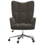 Silla de relajación de terciopelo gris oscuro de vidaXL, Sillones - Ref: Foro24-328162, Precio: 114,10 €, Descuento: %