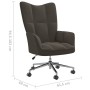 Silla de relajación de terciopelo gris oscuro de vidaXL, Sillones - Ref: Foro24-328162, Precio: 114,10 €, Descuento: %