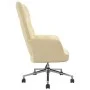 Silla de relajación de terciopelo blanco crema de vidaXL, Sillones - Ref: Foro24-328170, Precio: 146,36 €, Descuento: %