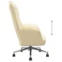 Silla de relajación de terciopelo blanco crema de vidaXL, Sillones - Ref: Foro24-328170, Precio: 146,36 €, Descuento: %