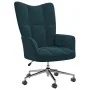 Sillón de relax de terciopelo azul de vidaXL, Sillones - Ref: Foro24-328171, Precio: 130,95 €, Descuento: %