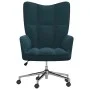 Sillón de relax de terciopelo azul de vidaXL, Sillones - Ref: Foro24-328171, Precio: 130,95 €, Descuento: %
