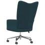 Sillón de relax de terciopelo azul de vidaXL, Sillones - Ref: Foro24-328171, Precio: 130,95 €, Descuento: %