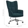 Sillón de relax de terciopelo azul de vidaXL, Sillones - Ref: Foro24-328171, Precio: 130,95 €, Descuento: %