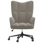 Silla de relajación de terciopelo gris claro de vidaXL, Sillones - Ref: Foro24-328172, Precio: 120,75 €, Descuento: %