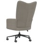 Silla de relajación de terciopelo gris claro de vidaXL, Sillones - Ref: Foro24-328172, Precio: 115,10 €, Descuento: %