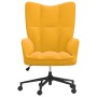 Silla de relajación de terciopelo amarillo mostaza de vidaXL, Sillones - Ref: Foro24-328179, Precio: 114,55 €, Descuento: %