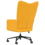 Silla de relajación de terciopelo amarillo mostaza de vidaXL, Sillones - Ref: Foro24-328179, Precio: 114,55 €, Descuento: %