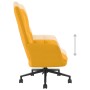 Silla de relajación de terciopelo amarillo mostaza de vidaXL, Sillones - Ref: Foro24-328179, Precio: 114,55 €, Descuento: %