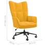 Silla de relajación de terciopelo amarillo mostaza de vidaXL, Sillones - Ref: Foro24-328179, Precio: 114,55 €, Descuento: %
